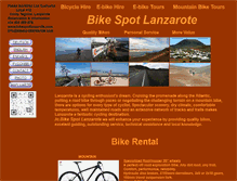 Tablet Screenshot of bikespotlanzarote.com